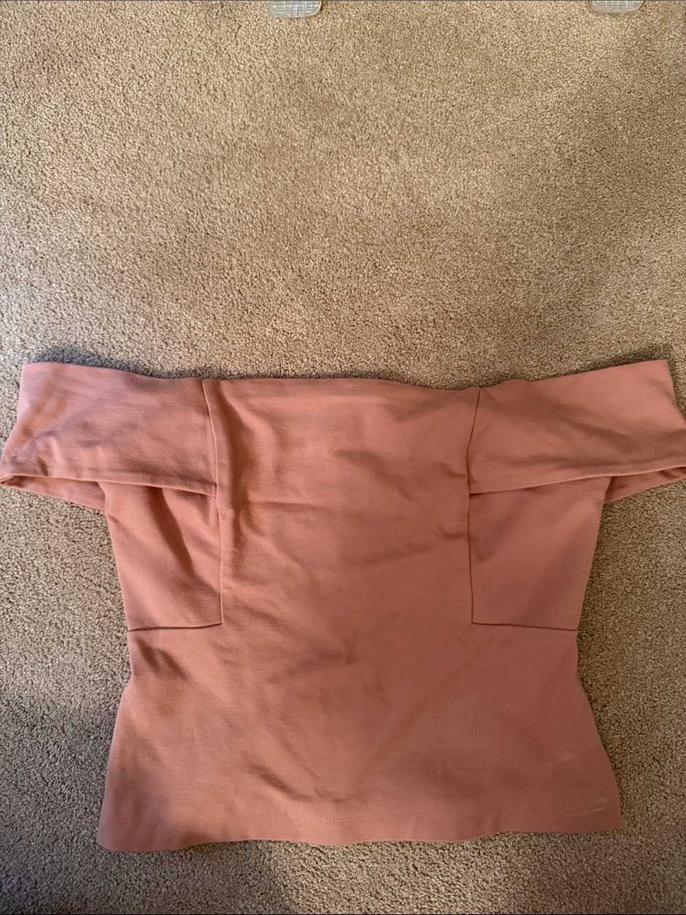 Deletta Off-Shoulder Fold-Over Camisole - Dusty Pink